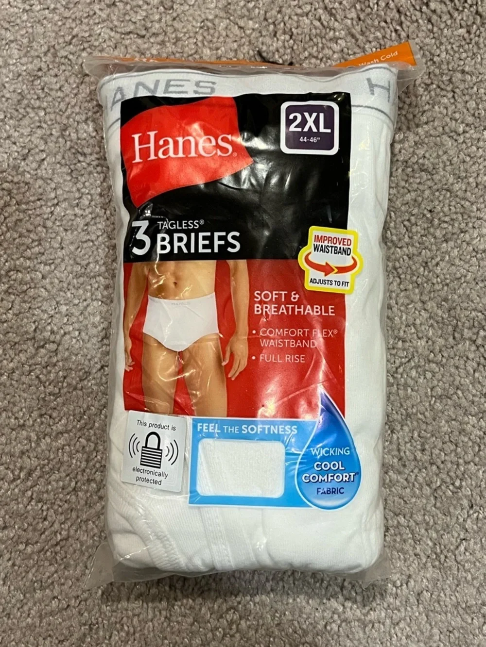 Hanes Men’s Tagless Briefs 3-Pack